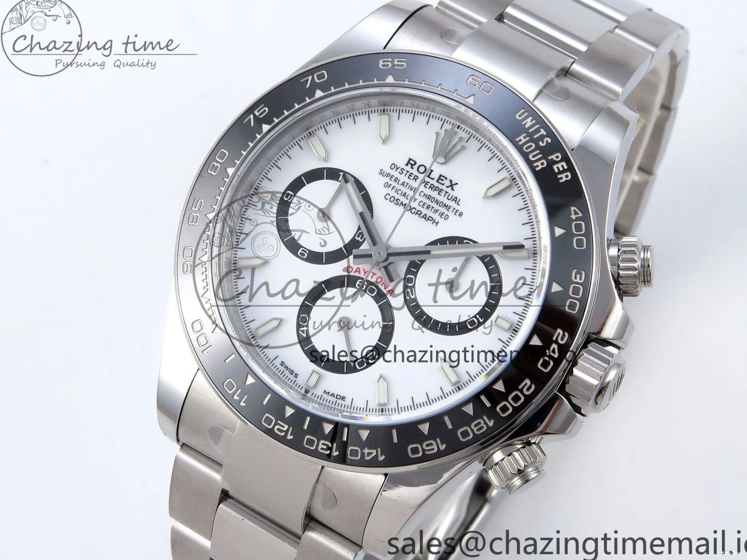 MiroTime 0428 Reliable Daytona 126500 QF+ 1:1 Best Edition 904L Steel White Dial on SS Bracelet SH 862